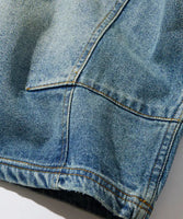 NAUTICA ( JAPAN ) Super Wide Curve Double Knee Denim Cropped Pants