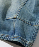 NAUTICA ( JAPAN ) Super Wide Curve Double Knee Denim Cropped Pants