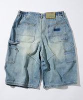 NAUTICA ( JAPAN ) Super Wide Curve Double Knee Denim Cropped Pants