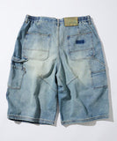 NAUTICA ( JAPAN ) Super Wide Curve Double Knee Denim Cropped Pants