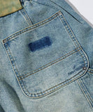NAUTICA ( JAPAN ) Super Wide Curve Double Knee Denim Cropped Pants