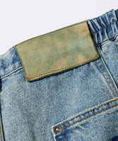 NAUTICA ( JAPAN ) Super Wide Curve Double Knee Denim Cropped Pants