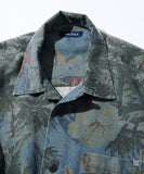 NAUTICA ( JAPAN ) Wide Silhouette Faded Aloha Print Open Collar Short Sleeve Shirt