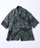 NAUTICA ( JAPAN ) Wide Silhouette Faded Aloha Print Open Collar Short Sleeve Shirt