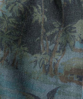 NAUTICA ( JAPAN ) Wide Silhouette Faded Aloha Print Open Collar Short Sleeve Shirt