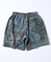 NAUTICA ( JAPAN ) Wide Silhouette Aloha Print Faded Spindle Easy Shorts