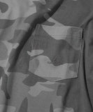 NAUTICA ( JAPAN ) Big Silhouette Hidden Logo Camouflage Pattern Crew Neck Pocket T-shirt