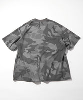 NAUTICA ( JAPAN ) Big Silhouette Hidden Logo Camouflage Pattern Crew Neck Pocket T-shirt