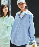 NAUTICA ( JAPAN ) Vintage-Style Striped Broadcloth BD Shirt