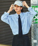 NAUTICA ( JAPAN ) Vintage-Style Striped Broadcloth BD Shirt