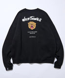 FREAK'S STORE x WILD THINGS Exclusive Tiger Motif with Embroidered Patch Crew Neck Sweatshirt