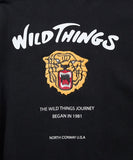 FREAK'S STORE x WILD THINGS Exclusive Tiger Motif with Embroidered Patch Crew Neck Sweatshirt