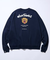 FREAK'S STORE x WILD THINGS Exclusive Tiger Motif with Embroidered Patch Crew Neck Sweatshirt