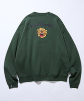 FREAK'S STORE x WILD THINGS Exclusive Tiger Motif with Embroidered Patch Crew Neck Sweatshirt