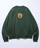 FREAK'S STORE x WILD THINGS Exclusive Tiger Motif with Embroidered Patch Crew Neck Sweatshirt