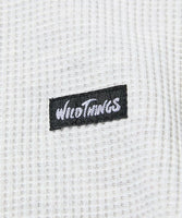 FREAK'S STORE x WILD THINGS Exclusive Big Silhouette Waffle Thermal / Hem Cord Long Sleeve T-Shirt