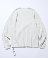FREAK'S STORE x WILD THINGS Exclusive Big Silhouette Waffle Thermal / Hem Cord Long Sleeve T-Shirt