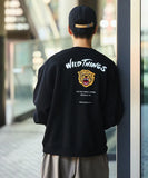 FREAK'S STORE x WILD THINGS Exclusive Tiger Motif with Embroidered Patch Crew Neck Sweatshirt