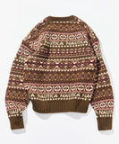 NAUTICA ( JAPAN ) Vintage-style Fair Isle Crew Neck Knit Pullover