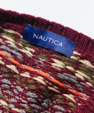 NAUTICA ( JAPAN ) Vintage-style Fair Isle Crew Neck Knit Pullover