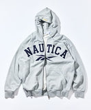 NAUTICA ( JAPAN ) x Reebok Exclusive Double Name Arch Logo Heavyweight Zip-Up Hoodie