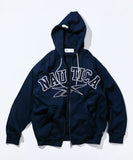 NAUTICA ( JAPAN ) x Reebok Exclusive Double Name Arch Logo Heavyweight Zip-Up Hoodie