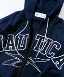 NAUTICA ( JAPAN ) x Reebok Exclusive Double Name Arch Logo Heavyweight Zip-Up Hoodie