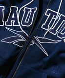 NAUTICA ( JAPAN ) x Reebok Exclusive Double Name Arch Logo Heavyweight Zip-Up Hoodie