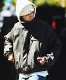 NAUTICA ( JAPAN ) Leatherett Nylon Reversible Short Quilted Jacket