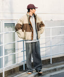 NAUTICA ( JAPAN ) Leatherett Nylon Reversible Short Quilted Jacket