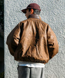 NAUTICA ( JAPAN ) Leatherett Nylon Reversible Short Quilted Jacket