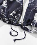 NAUTICA ( JAPAN ) OCEAN All-over Print Twill Zip-up Hooded Jacket