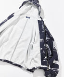 NAUTICA ( JAPAN ) OCEAN All-over Print Twill Zip-up Hooded Jacket