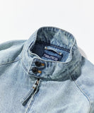 NAUTICA ( JAPAN ) Distressed Denim Harrington Jacket