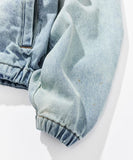 NAUTICA ( JAPAN ) Distressed Denim Harrington Jacket