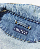 NAUTICA ( JAPAN ) Distressed Denim Harrington Jacket