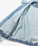 NAUTICA ( JAPAN ) Distressed Denim Harrington Jacket