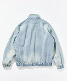 NAUTICA ( JAPAN ) Distressed Denim Harrington Jacket