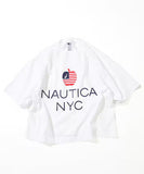 NAUTICA ( JAPAN ) Made in USA Heavyweight Oversized Crew Neck Print T-Shirt Type 4