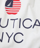 NAUTICA ( JAPAN ) Made in USA Heavyweight Oversized Crew Neck Print T-Shirt Type 4