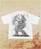 [ Pre-order ] FREAK'S STORE x SON OF OGRE BAKI HANMA 35th Printed Crew-Neck T-Shirt