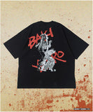 [ Pre-order ] FREAK'S STORE x SON OF OGRE BAKI HANMA 35th Printed Crew-Neck T-Shirt