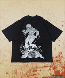 [ Pre-order ] FREAK'S STORE x SON OF OGRE BAKI HANMA 35th Printed Crew-Neck T-Shirt