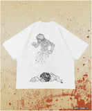 [ Pre-order ] FREAK'S STORE x SON OF OGRE BAKI HANMA 35th Printed Crew-Neck T-Shirt