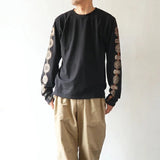 KAPITAL 20/- Jersey Crew L/S T-Shirt (Concho Belt Sleeve) [ K2508LC008 ]