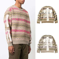 KAPITAL 7G Wool Fair Isle BONE Crew Sweater [ K2310KN134 ] cotwo