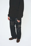 KUON Sashiko Mended Denim Trousers