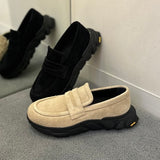 BEAMS Suede Sneaker Loafers