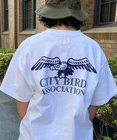 BEAMS JAPAN PRINT T-SHIRT CITY BIRD ASSOCIATION "HAWK"