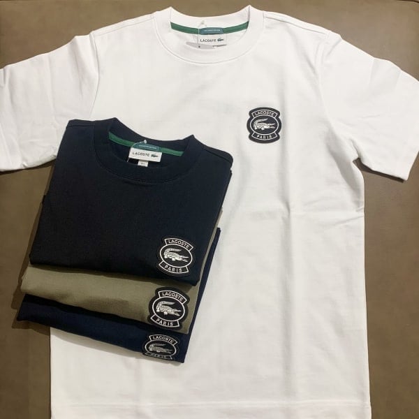 BEAMS x LACOSTE Archive Logo Tee cotwo